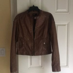 Faux leather jacket